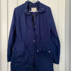 Long Navy Trench Coat